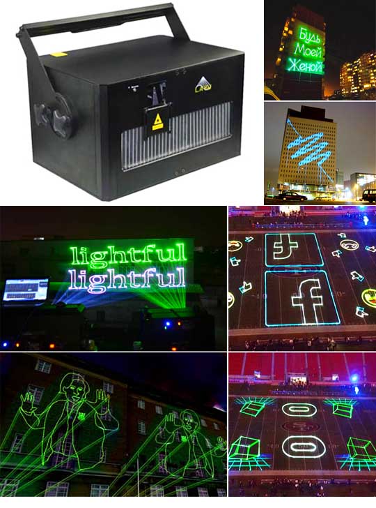 Профессиональная лазерная реклама AH80RGB Pro Max